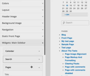 Previsualización de Widgets en WordPress 3.9