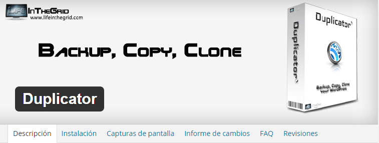 Duplicator para WordPress