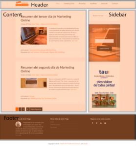 Estructura de un sitio web estándar