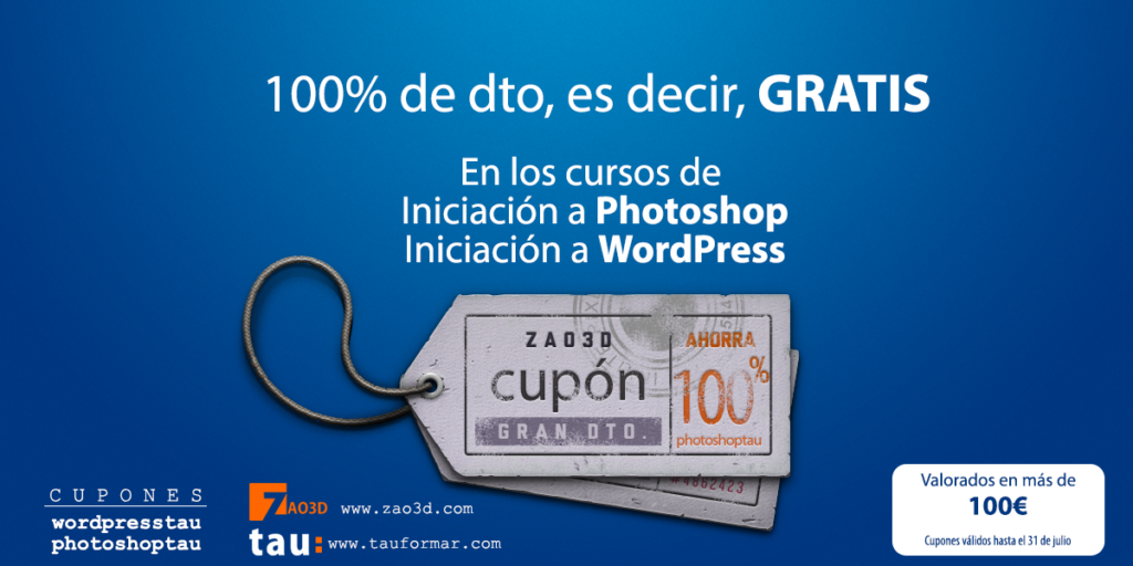 Cupones de dto. en Zao3D