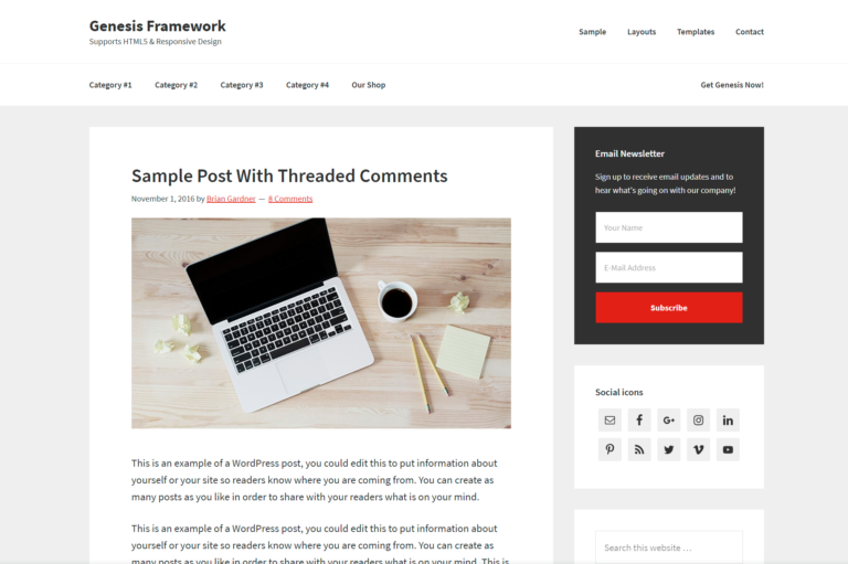 Genesis Framework, de StudioPress