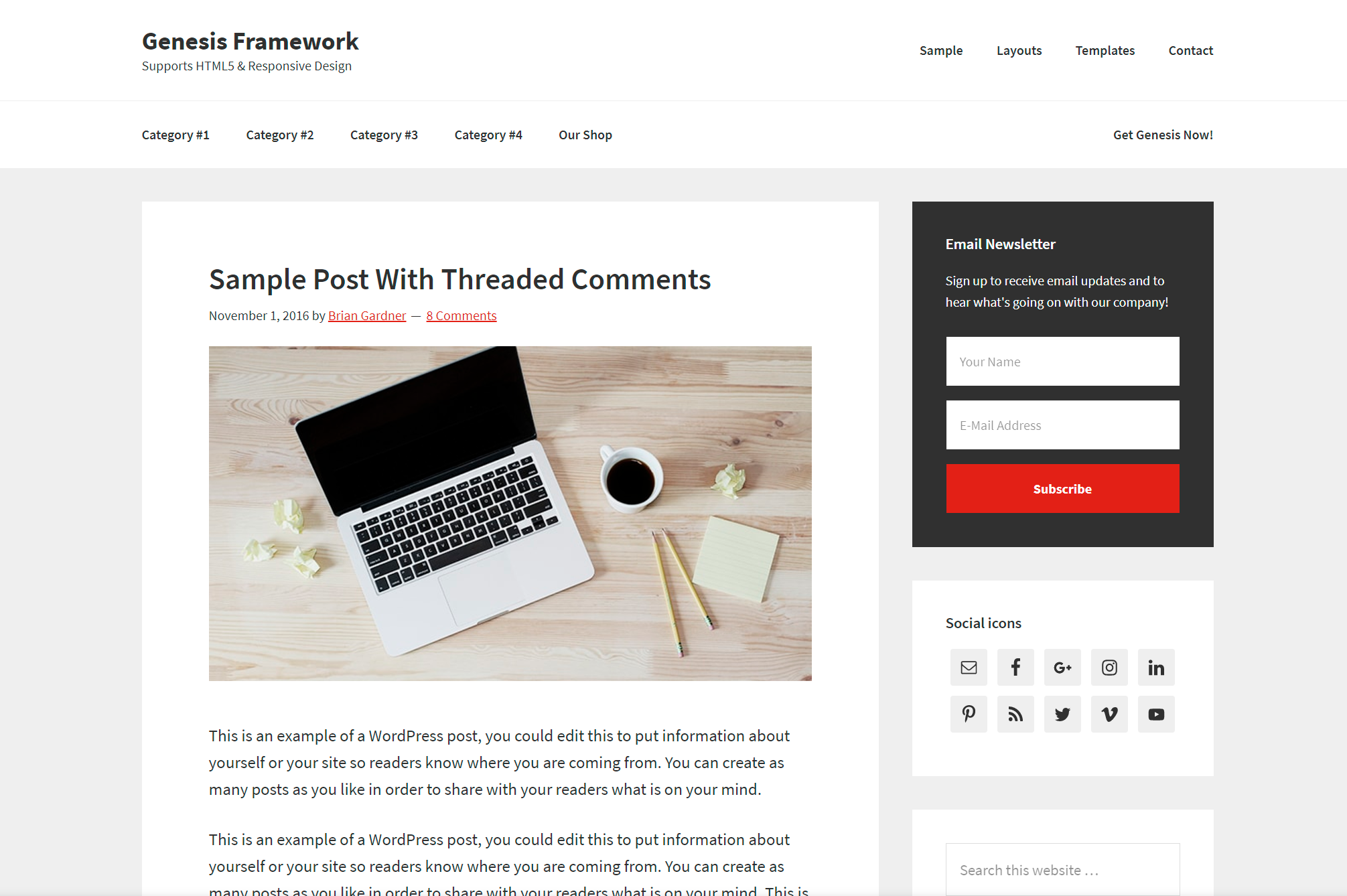 Genesis Framework, de StudioPress