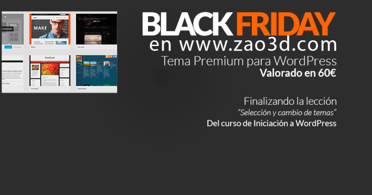 Black Friday en Zao3D