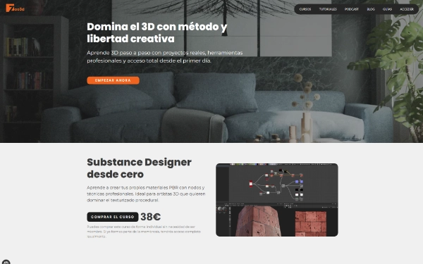 Web de la academia online de Zao3D